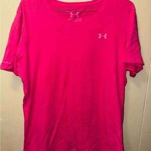 Bundle- (cross-listed separately) Under Armour Pink T-Shirt and grey tank top